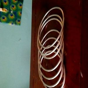 Sterling silver bracelets set of seven